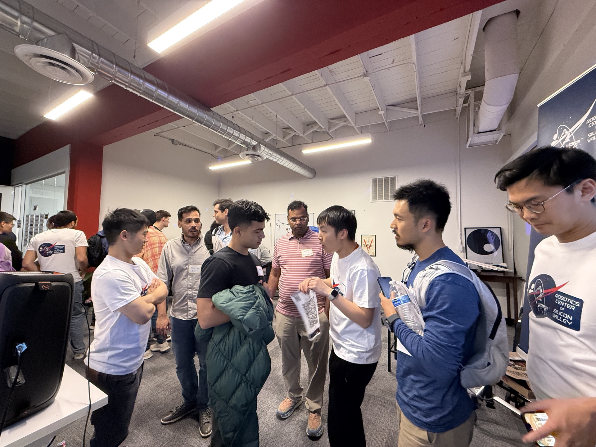 Networking at SVRC May 2026 meetup — founders and researchers in conversation